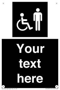 Custom information: black panel disabled and male